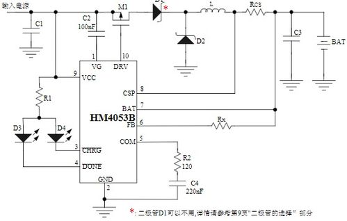 集成4A USB接口与锂电池充电管理 HM4053B集成电路芯片设计及应用服务